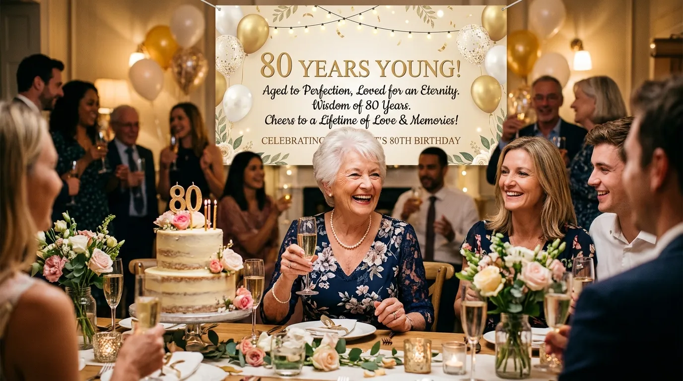 80th birthday sayings
