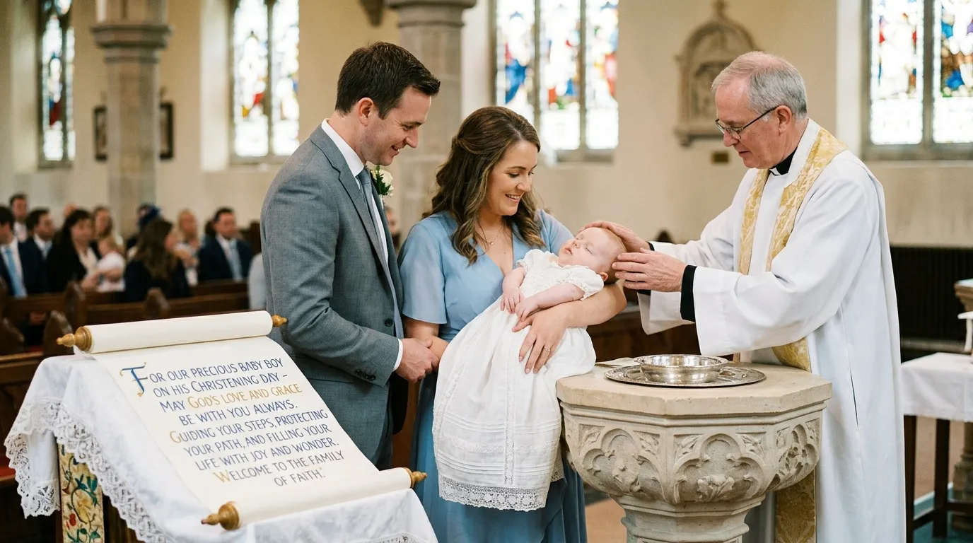 Christening Message for Baby Boy