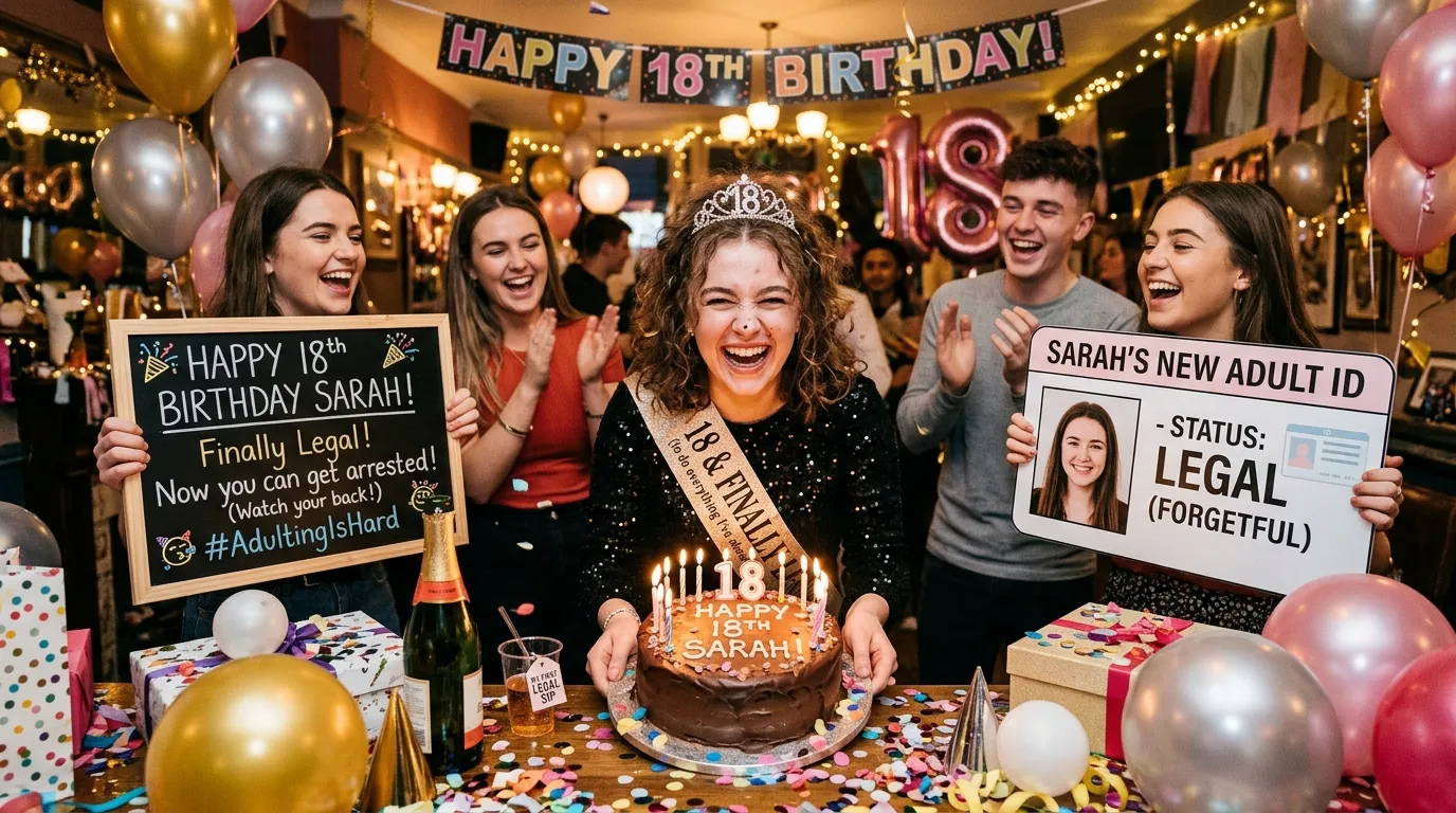 18th birthday wishes funny