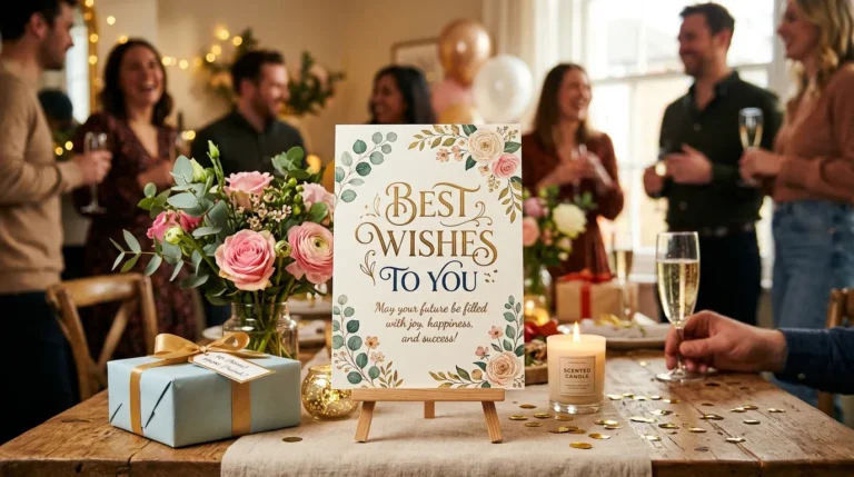 best wishes to or for