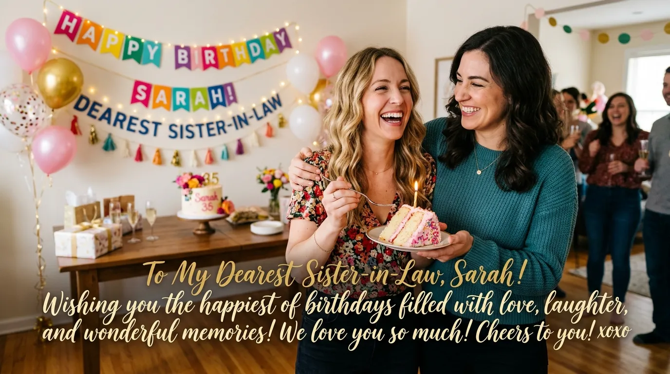 birthday wishes for sister in law