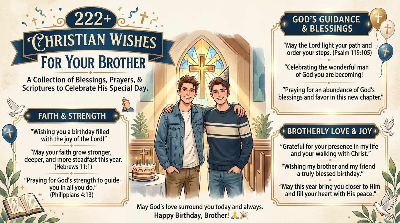 Christian Birthday Wishes for a Brother