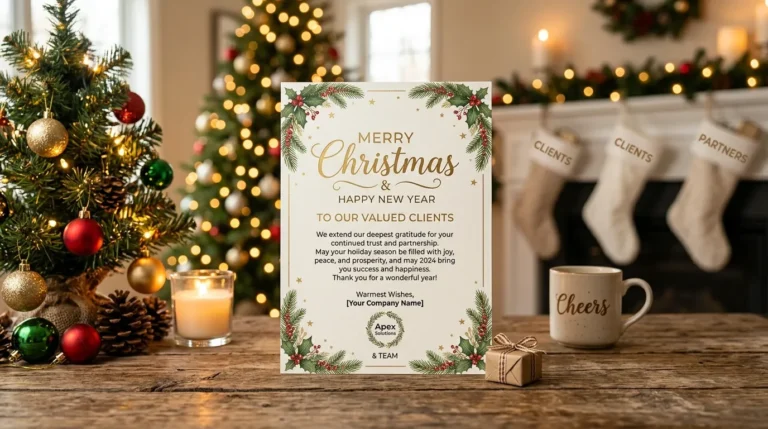 christmas message to clients