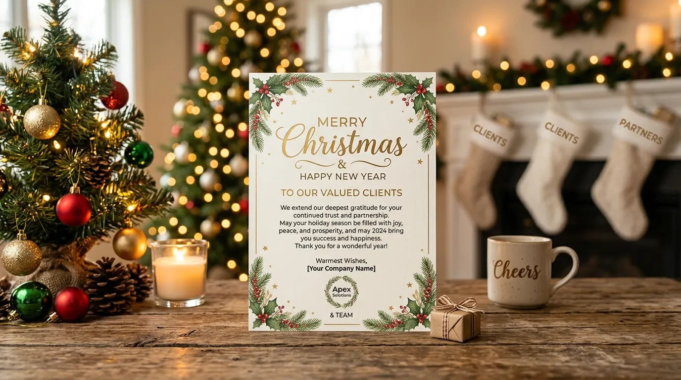 christmas message to clients