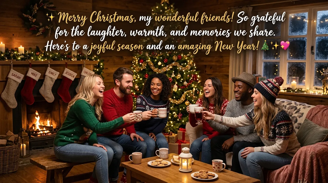 christmas messages for friends