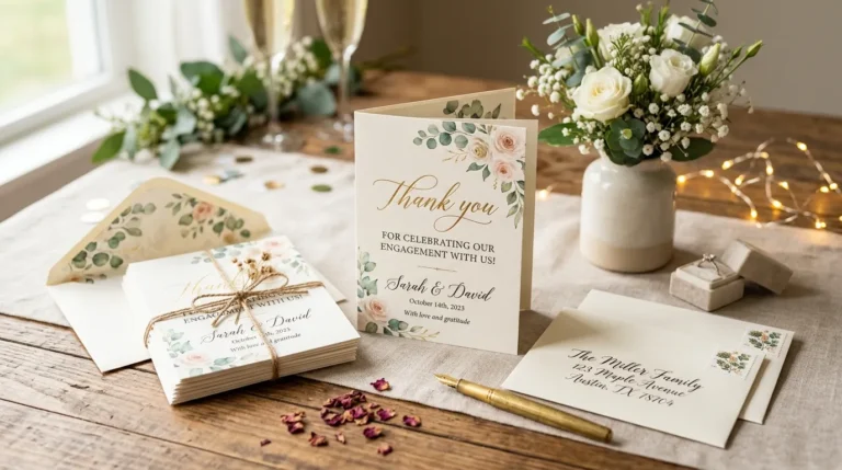 engagement party thank you cards