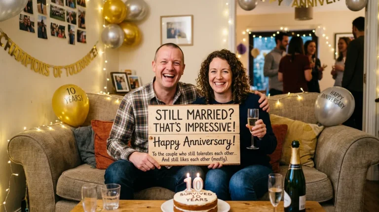 funny marriage anniversary wishes to friend