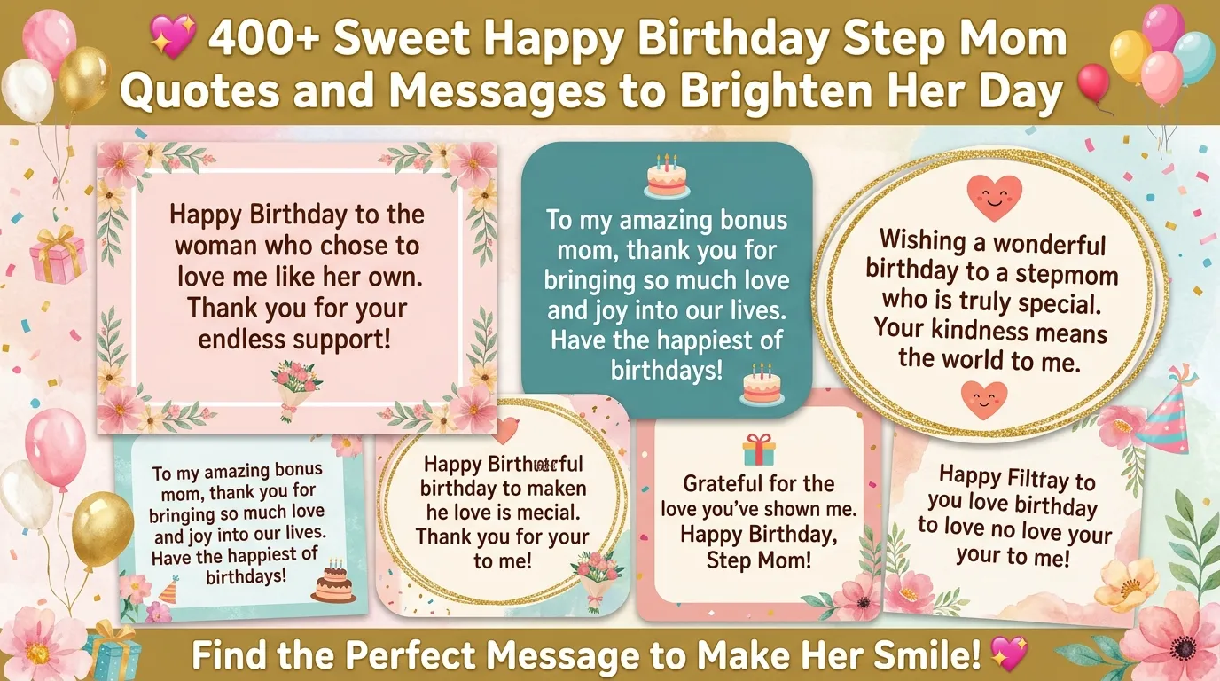 Happy Birthday Step Mom