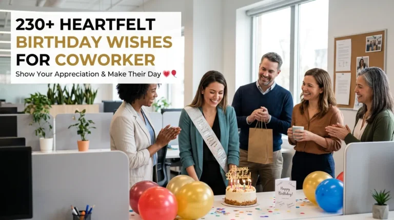 Happy Birthday Wishes for Coworker