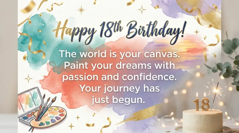 inspirational 18th birthday message