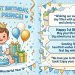 Little Boy 1st Birthday Wishes for Baby Boy