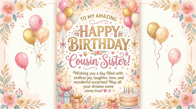 pinterest birthday wishes for cousin sister