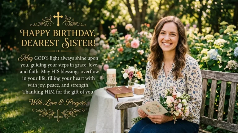 religious birthday wishes for sister