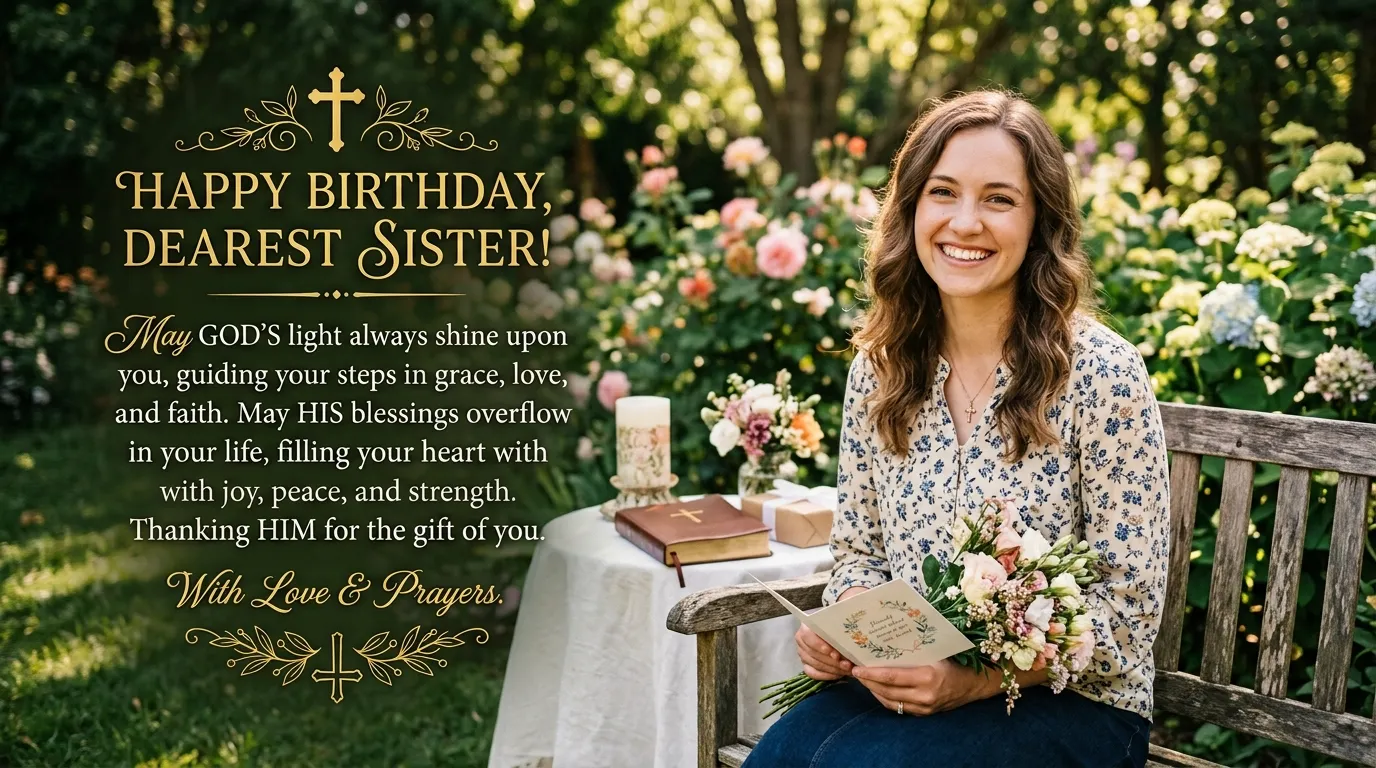 religious birthday wishes for sister