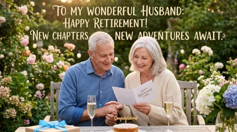 retirement wishes for husband