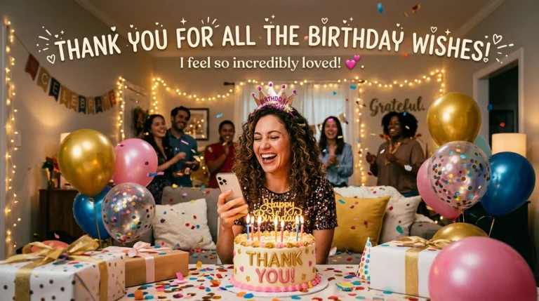 Thank You for the Birthday Wishes