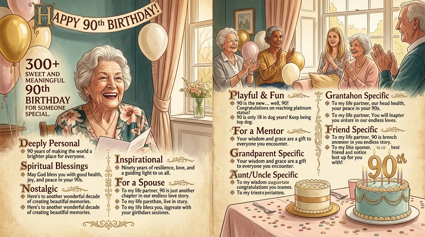 90th Birthday Wishes