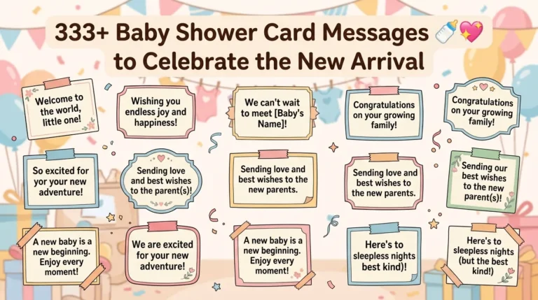 Baby Shower Card Messages