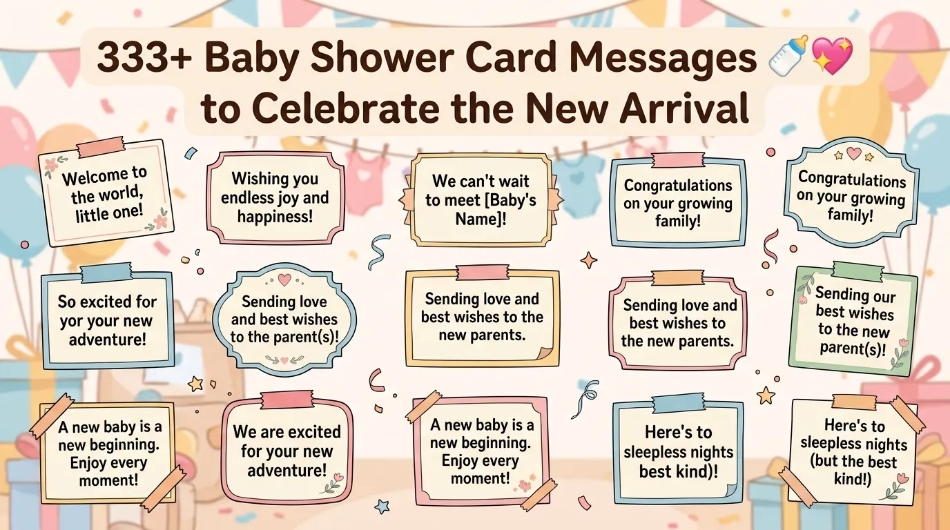 Baby Shower Card Messages