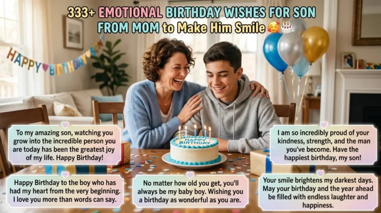 Birthday Wishes for a Son From Mom