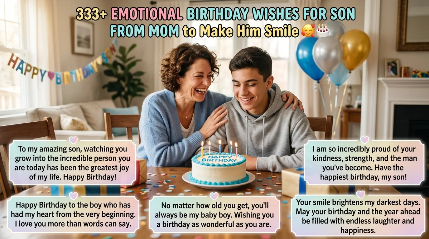 Birthday Wishes for a Son From Mom