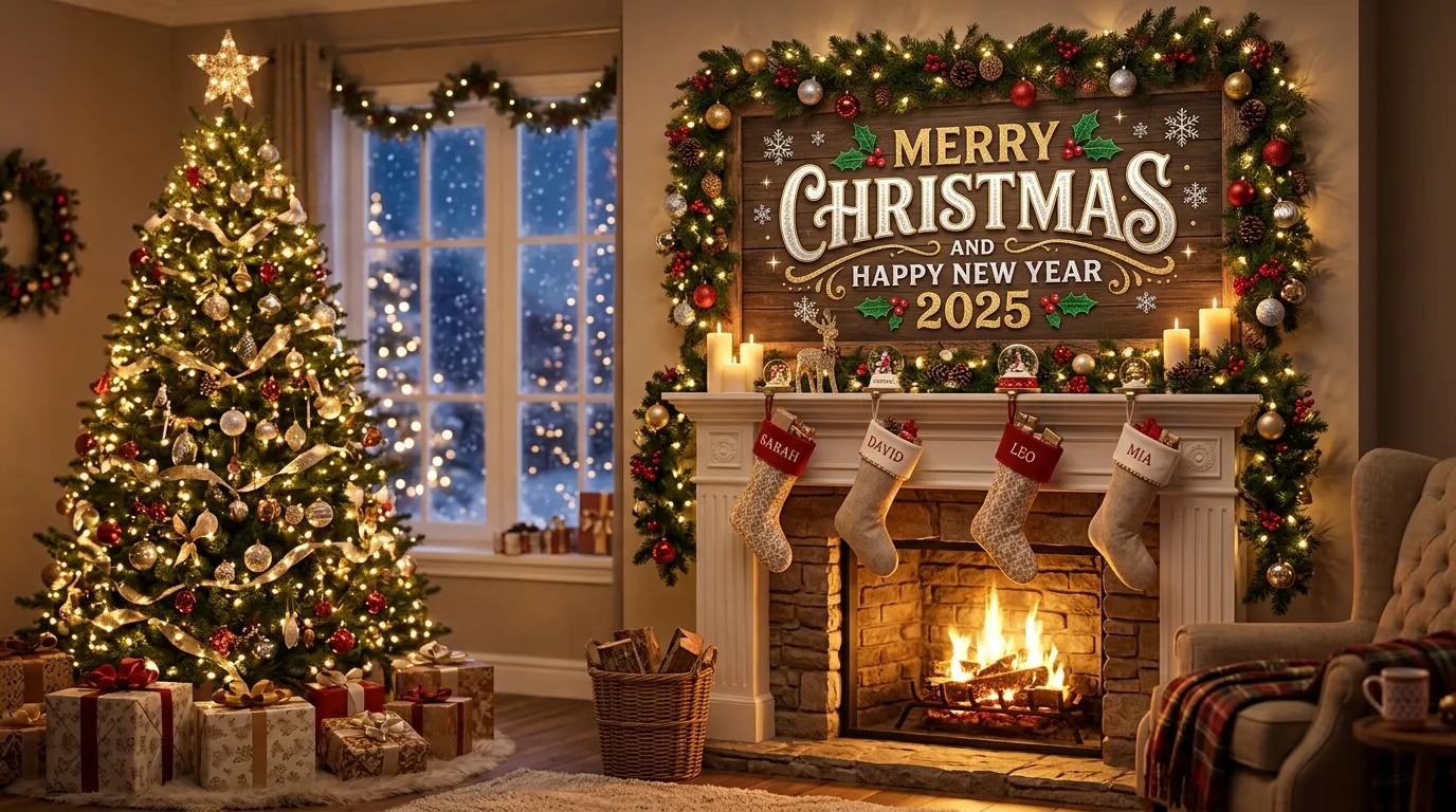 christmas and happy new year wishes