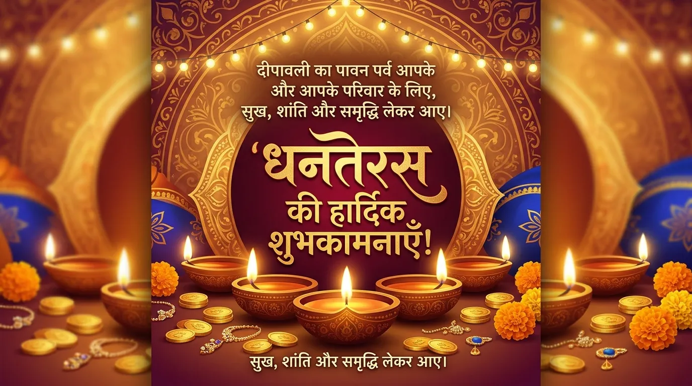 Dhanteras Wishes in Hindi
