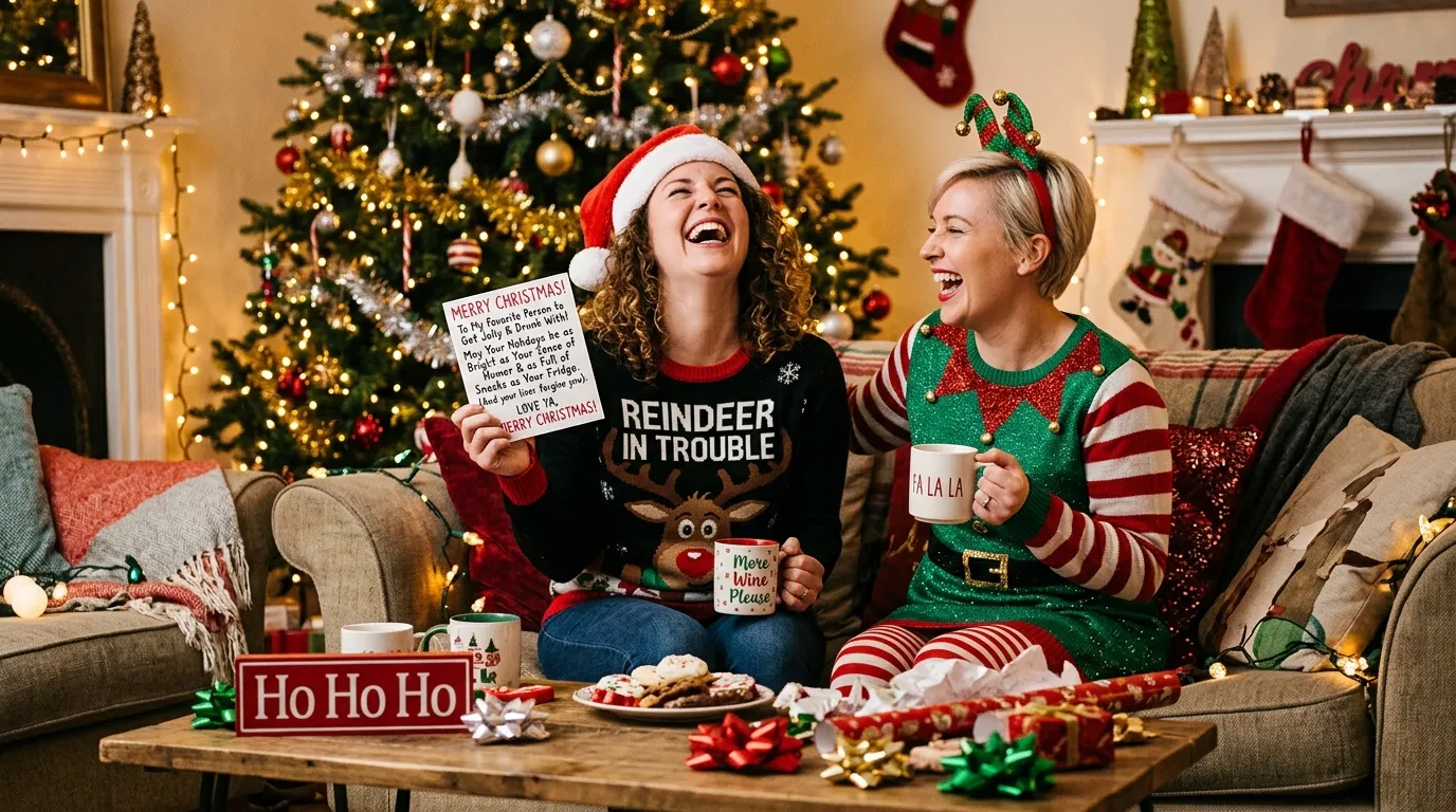 funny christmas wishes for friends