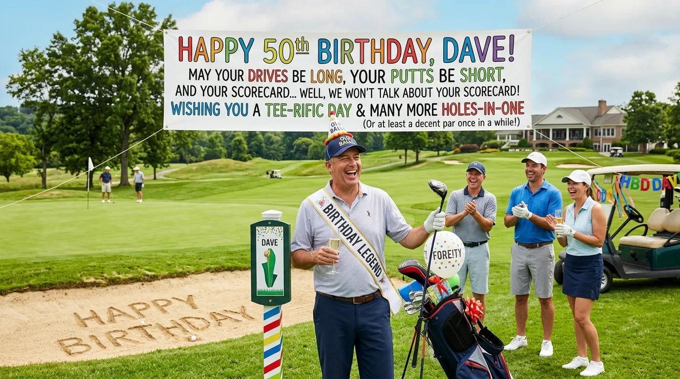 funny golf birthday wishes