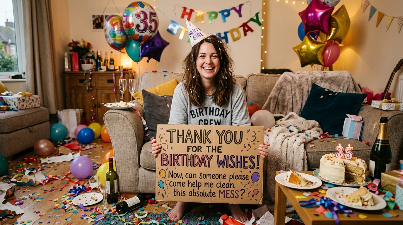 funny thank you for birthday wishes