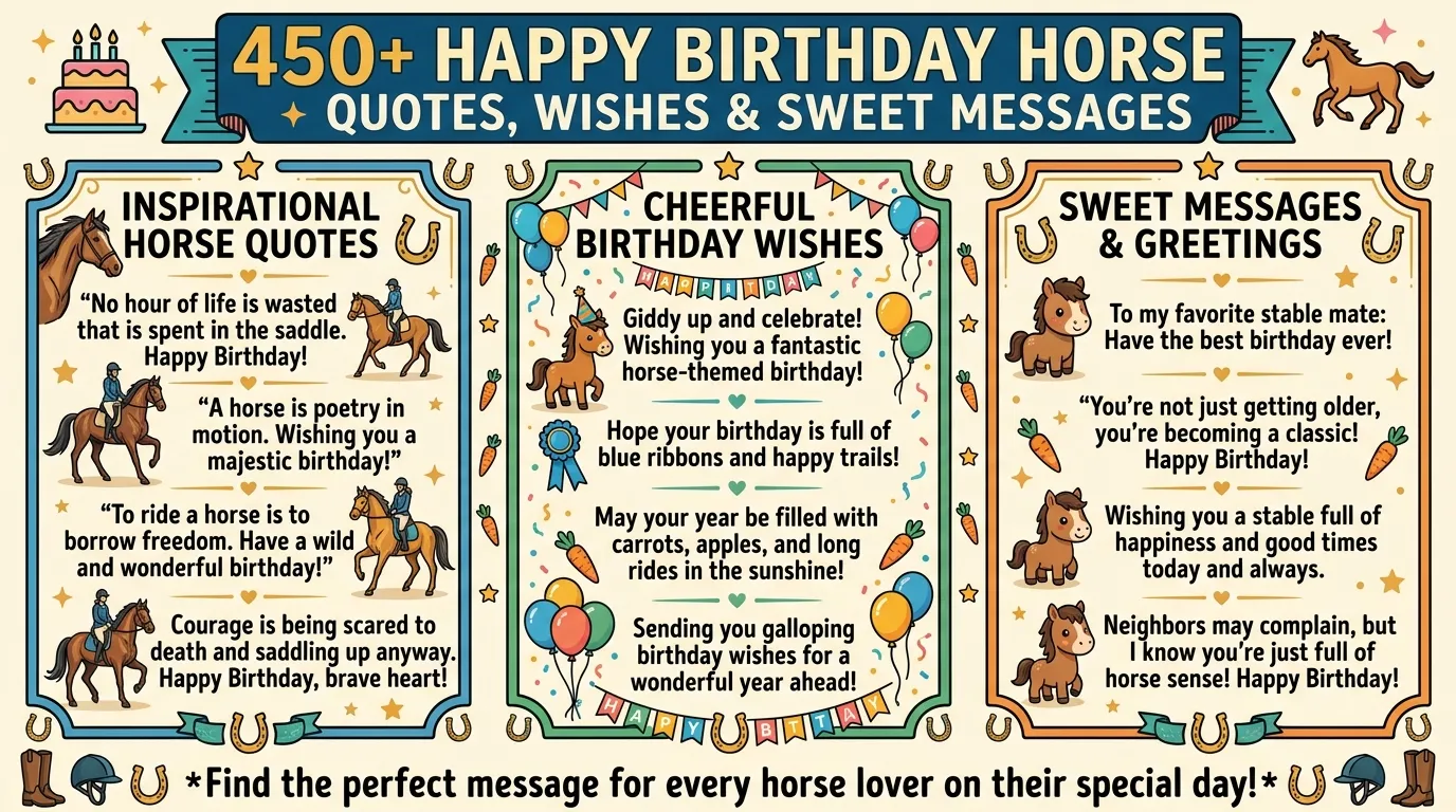Happy birthday horse