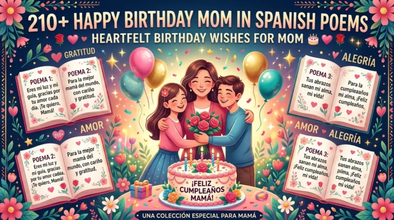 Happy Birthday Mom in Spanish Poems