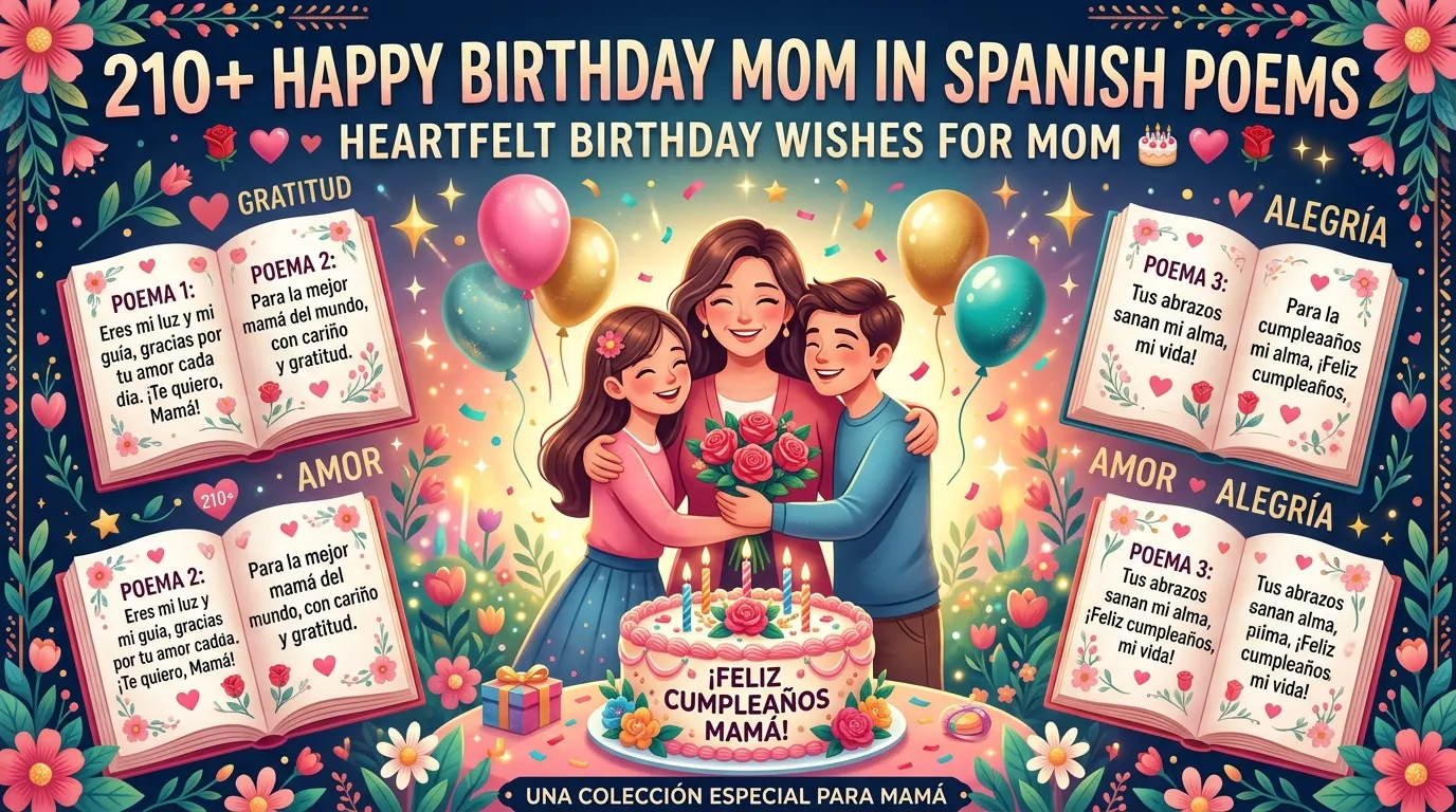 Happy Birthday Mom in Spanish Poems