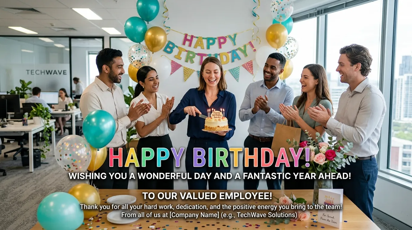 happy birthday wishes for employee