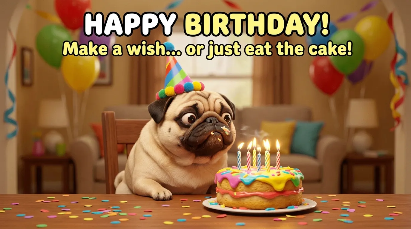 happy birthday wishes gif funny