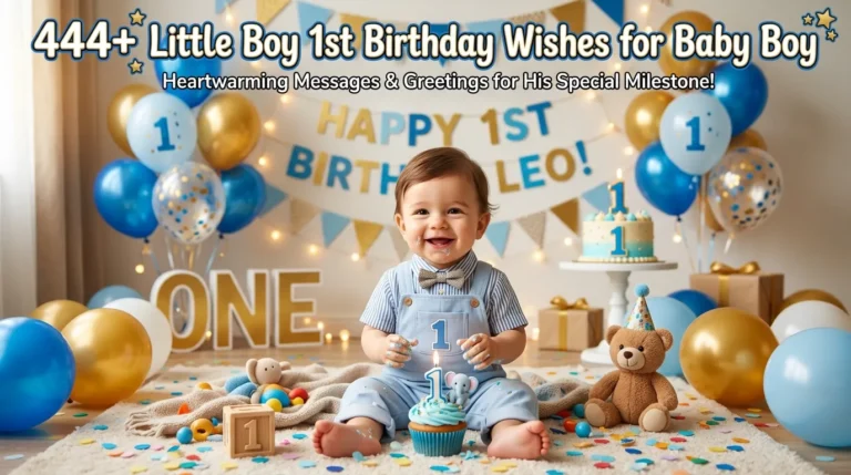 Little Boy 1st Birthday Wishes for Baby Boy