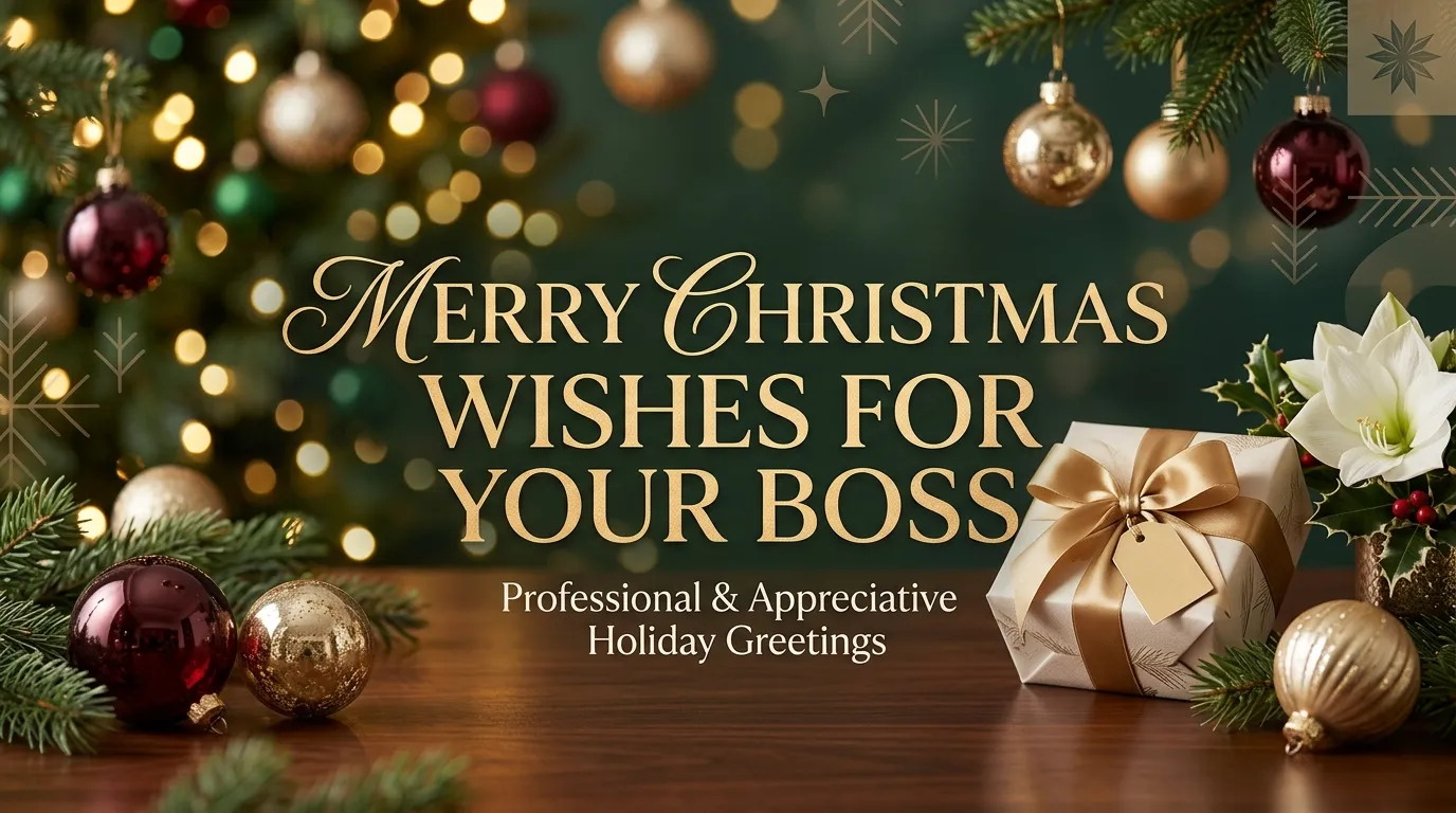 Merry Christmas Wishes for Boss
