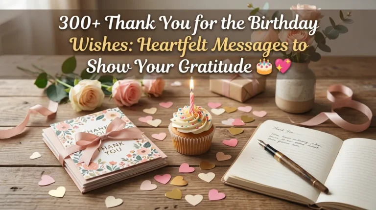 Thank You for the Birthday Wishes