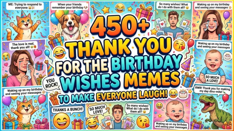 Thank you for the birthday wishes meme