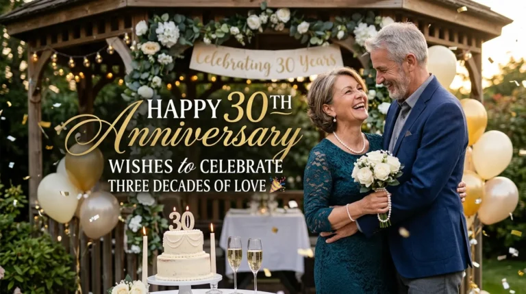 Happy 30th Anniversary Wishes