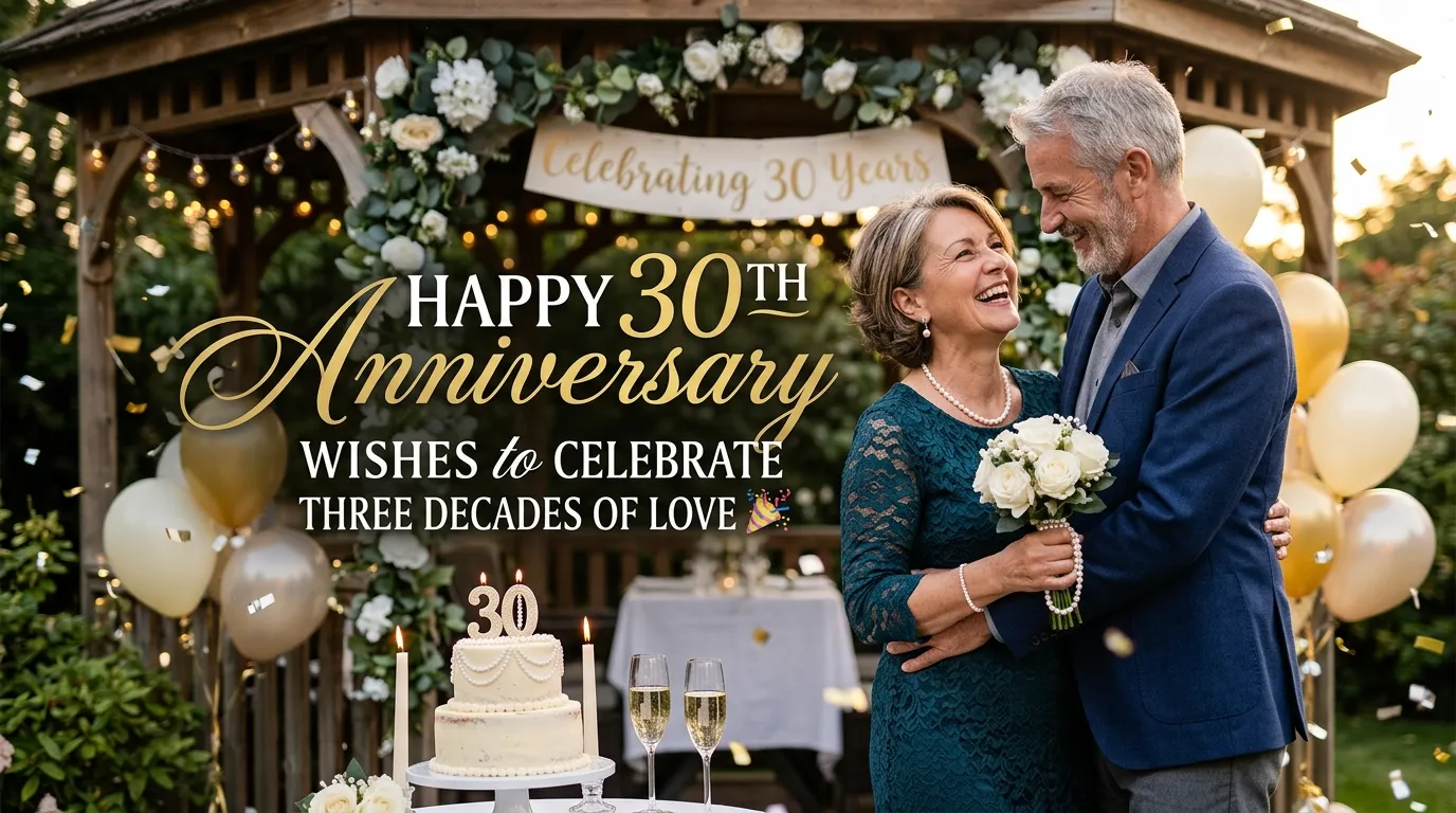 Happy 30th Anniversary Wishes