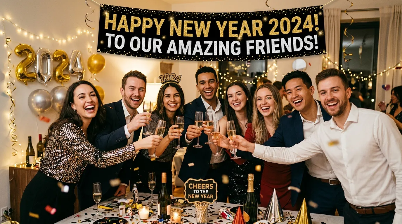 happy new year wishes to friends
