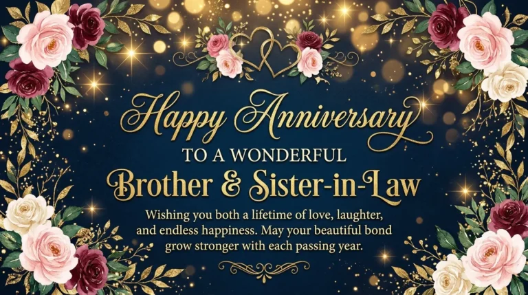 Best Anniversary Wishes for Brother and Sister-in-Law