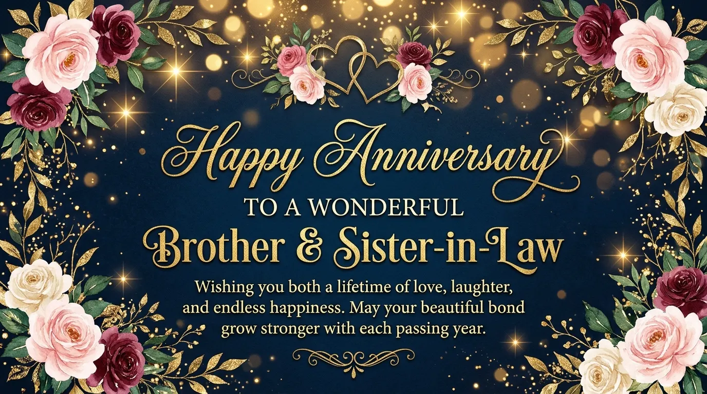 Best Anniversary Wishes for Brother and Sister-in-Law