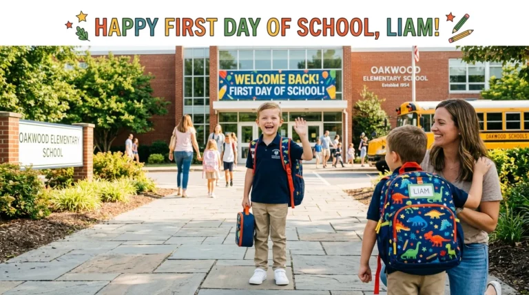 First Day of School Wishes for Boy