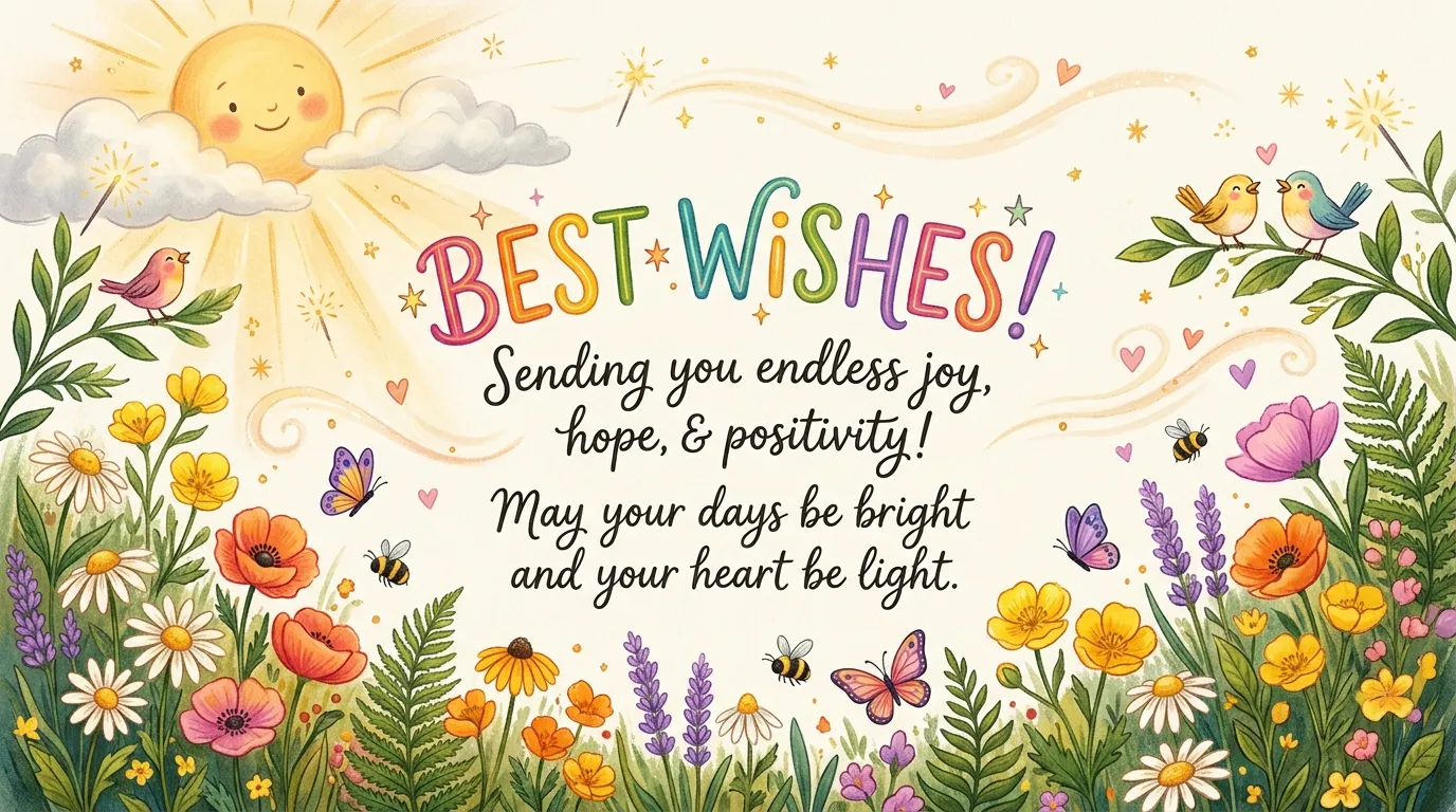 best wishes to share positivity