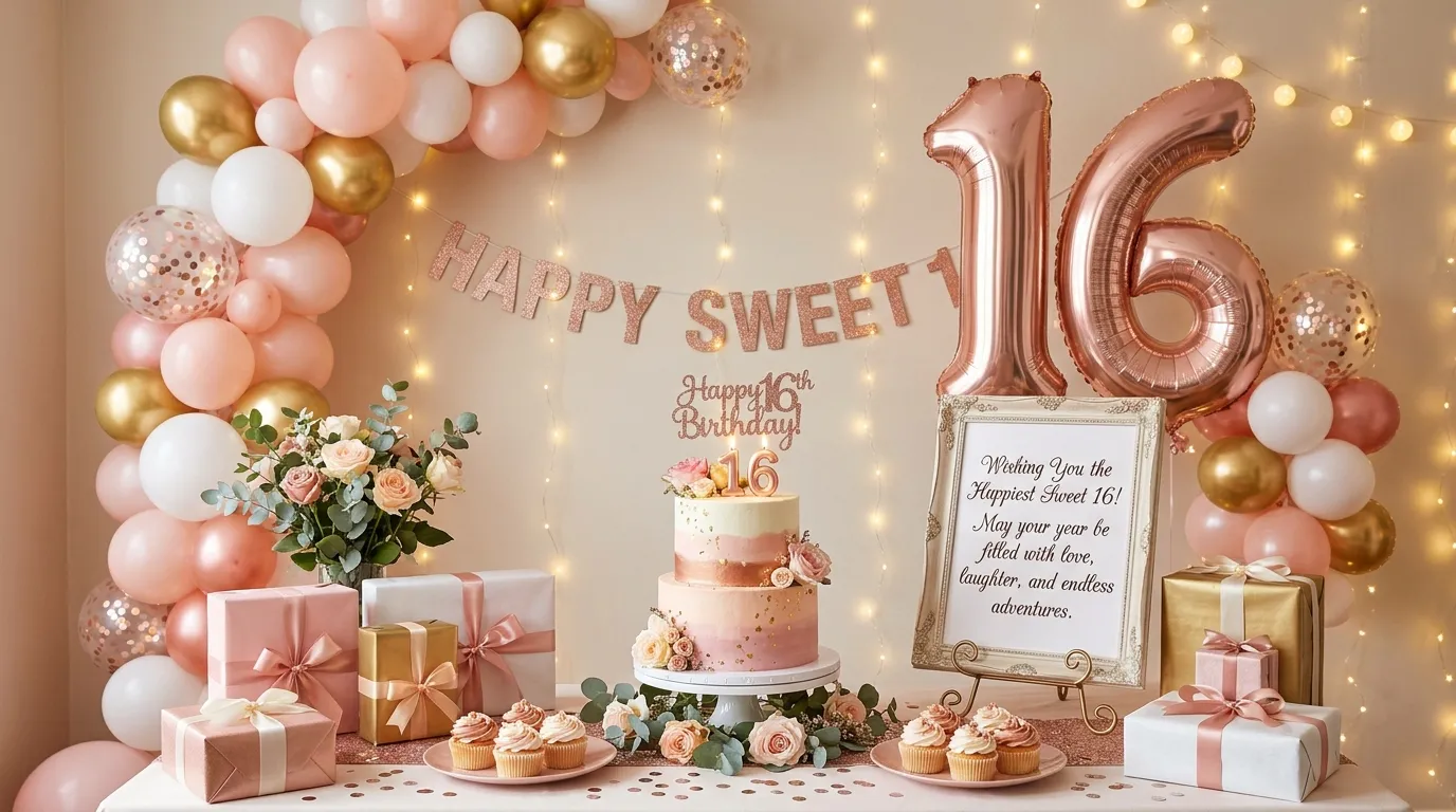 birthday wishes for 16 year old girl