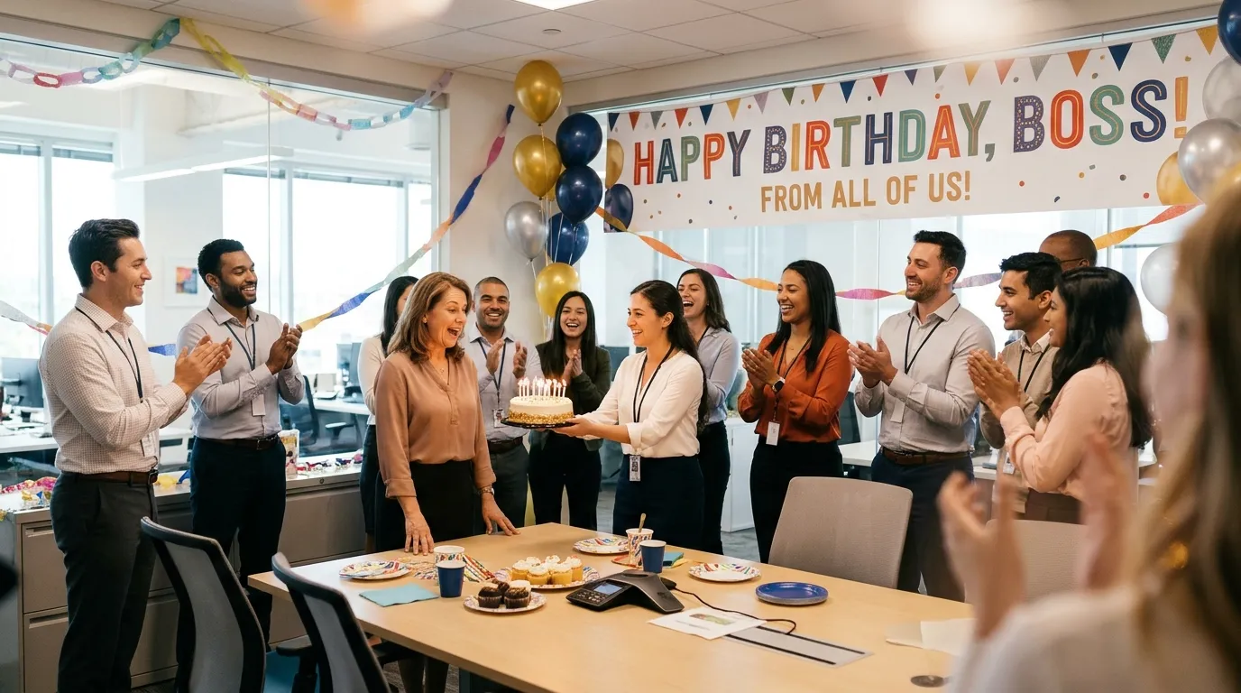 birthday wishes to boss from employees