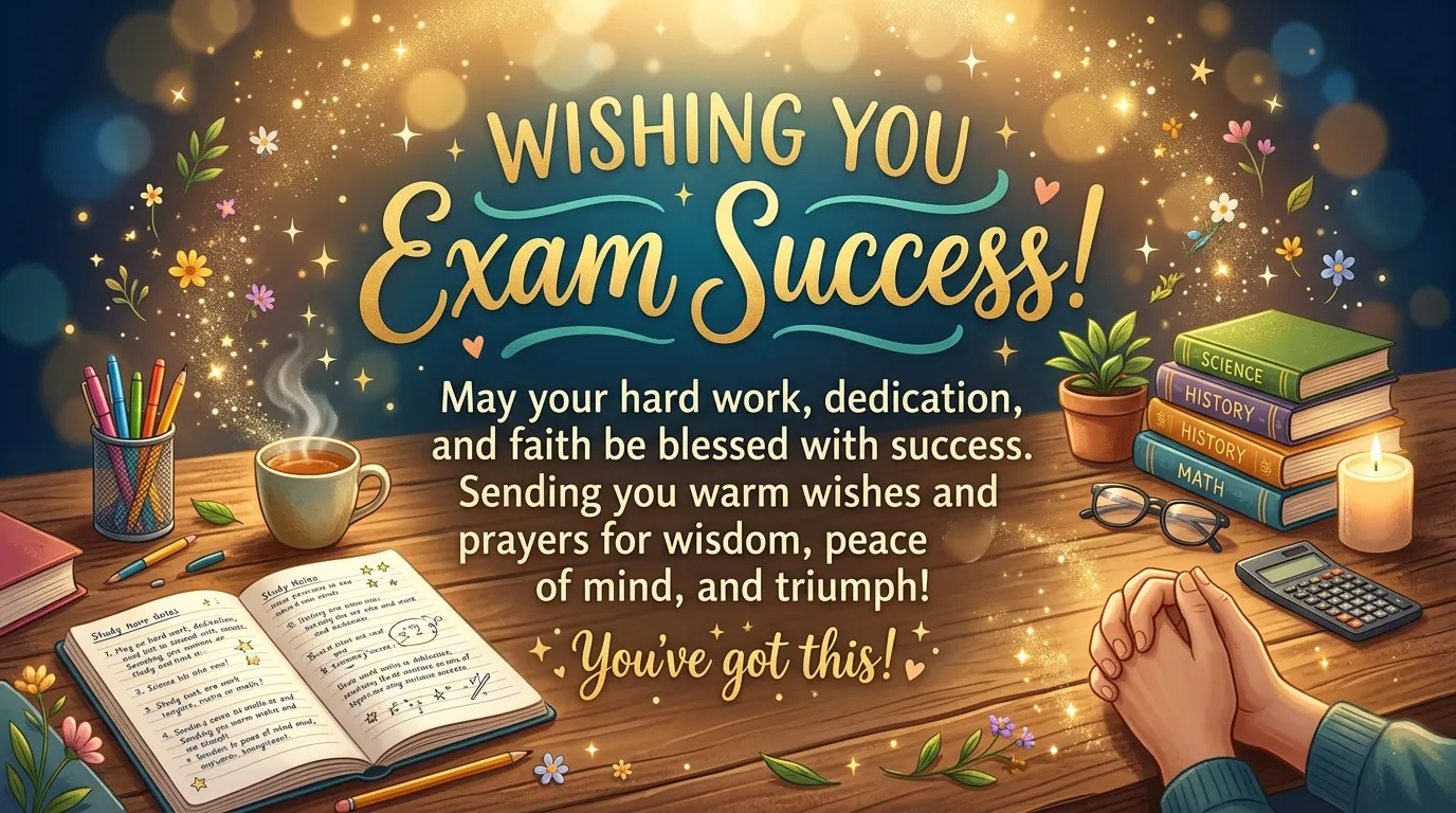 exam success wishes and prayers