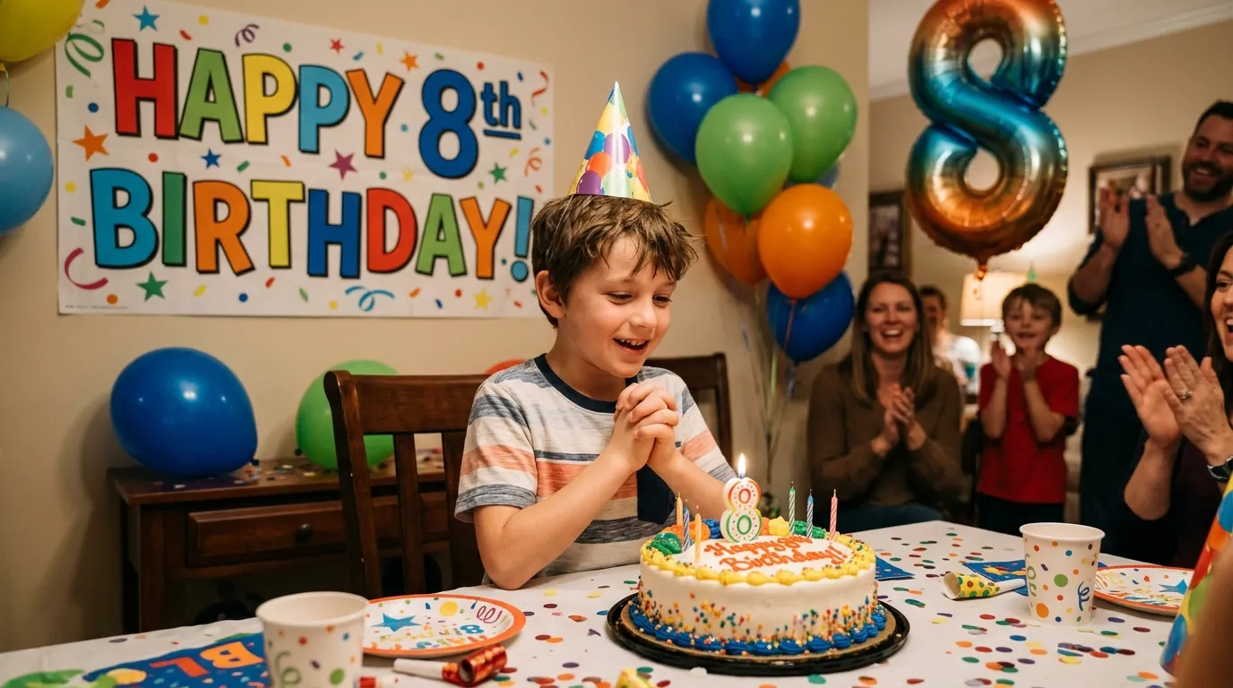 happy 8th birthday boy wishes